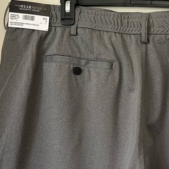 NWT Awearness Kenneth Cole Drawstring Stretch Tech Shorts Size 42 Golf Slim Fit - Picture 1 of 16
